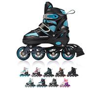 meteor Patines Línea Ajustables para Niños Jouvenes y Adolescentes Mujer y Hombre Patines de Linea con ABEC7 - Forro Interior - Tamaño Ajustable