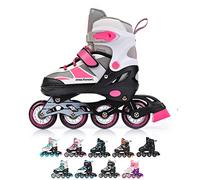 meteor Patines Línea Ajustables para Niños Jouvenes y Adolescentes Mujer y Hombre Patines de Linea con ABEC7 - Forro Interior - Tamaño Ajustable
