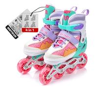 meteor Patines Multifuncional 4 en 1 Ajustables para Infantiles - Resistentes Niños y Jóvenes - 4 Tamaños