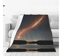 Meteor Shower - Manta de franela ultrasuave, manta de sofá para el hogar, manta de siesta, tapete de picnic para camping, 50 x 40 pulgadas