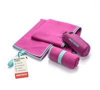 meteor Toalla Microfibra Secado rápido Ultra Ligero Absorbente - Ideal para Deporte Yoga Viajes Playa Campamento Baño para Niños, Hombres y Mujeres (42x55cm, Berenjena)