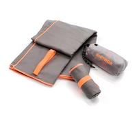 Toalla Microfibra Secado rápido Ultra Ligero Absorbente - Ideal para Deporte Yoga Viajes Playa Campamento Baño para Niños, Hombres y Mujeres - Varios Tamaños y Colores (50x90cm, Gris)