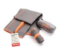 meteor Toalla Microfibra Secado rápido Ultra Ligero Absorbente - Ideal para Deporte Yoga Viajes Playa Campamento Baño para Niños, Hombres y Mujeres - Varios Tamaños y Colores (110x175cm, Gris)