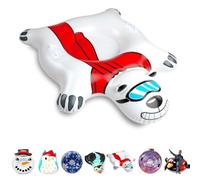 meteor Trineo inflable Donut Snowrohr Inflable Snow Juguetes para adultos y niños Amigos de la familia Actividad al aire libre En una pendiente de esquí después de esquiar o hacer snowboard