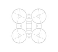 Meteor65 II FPV Racing Drone Frame - 3,2 g PP 65 mm, for accesorios de cuadricóptero Whoop de 2 pulgadas for interiores/exteriores(Transparent White)