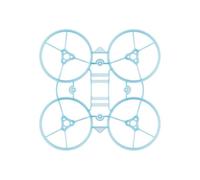 Meteor65 II FPV Racing Drone Frame - 3,2 g PP 65 mm, for accesorios de cuadricóptero Whoop de 2 pulgadas for interiores/exteriores(Transparent Blue)