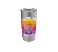 Meteorologist In Training Tiempo Clima Meteorología Vaso térmico de acero inoxidable de doble pared