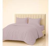 Meteorwi Home - Funda Nordica Cama 90 Microfibra Cepillada Suave - Juego de 3 Piezas con Funda de Edredon 150x220cm, Sabana Bajera 90x200cm, 1 Funda de Almohada 45x70cm (Rosa Empolvado, Cama 90cm)