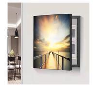 Meter Box Decorative Painting Ndoor Electric Meter Cover Hole-Free Circuit Breaker Shielding Boxes Electrical Panel Hide Paintings Creative Switch Box(D,45x55cm)