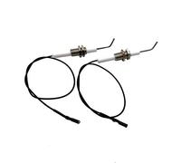 METER STAR Juego de 2 electrodos de cerámica universales para bujías de encendido de 0,3 metros, dispositivo electrónico, adecuado para encendido piezoeléctrico de botón