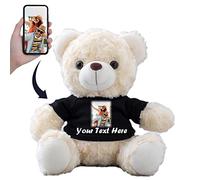 MeterBear Osito Personalizado con Nombre y Foto, Peluche Teddy Bear para Mujeres y Hombres Regalo con Texto para San Valentín y Navidad (20cm)