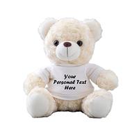 MeterBear Osito Personalizado con Nombre y Foto, Peluche Teddy Bear para Mujeres y Hombres Regalo con Texto para San Valentín y Navidad (20cm)
