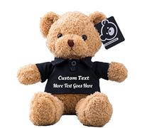 MeterBear Oso de Peluche Personalizado con Nombre y Foto, Teddy Bear Regalo con Mensaje para Ellos en San Valentín y Aniversario (30cm)