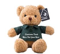 MeterBear Oso de Peluche Personalizado con Nombre y Foto, Teddy Bear Regalo con Mensaje para Ellos en San Valentín y Aniversario (30cm)