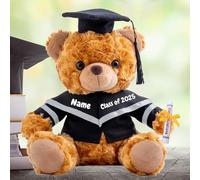 MeterBear Oso Graduación Personalizado Clase 2026 con Texto Foto, Graduation Bear Regalos de Graduación Personalizados para Él para Ella Niños Kinder Escuela Primaria Colegio, 20cm