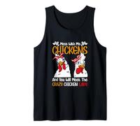 Métete con mis Pollos y conocerás al Pollo Loco Camiseta sin Mangas