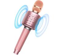 MetFut Micrófono inalámbrico Bluetooth para karaoke, altavoz fuerte integrado para reproducción de 10 horas, añade modo reverb/dueto/monitoreo de auriculares, máquina de karaoke portátil para