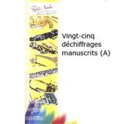 Méthodes y pedagogía Robert Martin Porret J. - Vingt-Cinq dchiffrages manuscritos (a) Trompeta