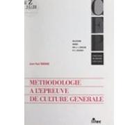 Méthodologie À Lépreuve De Culture Générale (ebook)