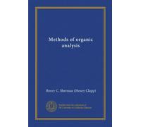 Methods of organic analysis (Vol-1)