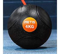 METIS Balón Medicinal- 1kg - 10kg | Pelota Lastrada para Ejercicio en Casa o en el Gimnasio - Slam Balls - Alto Agarre | Material Fitness, Yoga y Pilates (4KG)