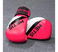 METIS Guantes de boxeo | 170 g - Guantes de boxeo con peso para boxeo, MMA, Sparring, artes marciales y entrenamiento de kickboxing, guantes de entrenamiento para hombres y mujeres (14 oz), color rosa
