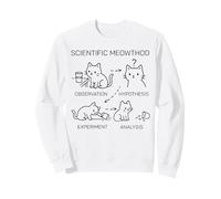 Método científico Divertido, Gato científico, Profesor, Estudiante, Genial Sudadera