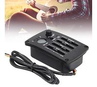 metodo de preamplificador de guitarra PolyGen con ecualizador de 4 bandas y afinador cromático integrado, salidas de 6,35 mm/XLR, kit completo de pastilla de guitarra acústica