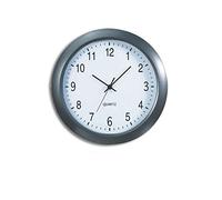 Metodo V150200 Quartz Wall Clock Círculo Gris - Reloj de Pared (Gris, De plástico, Vidrio, 305 mm, 40 mm, 305 mm)