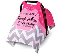 Metplus Funda de asiento de coche 2 en 1 estilo de escritura, toldo de asiento de coche para bebés, funda de lactancia multiusos para mamá, fundas para portabebés Minky, para recién nacido, apertura