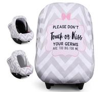 Metplus Funda de asiento de coche 2 en 1, funda multiusos para asiento de coche de bebé con parasol de privacidad, protege el asiento de seguridad de tu bebé con estilo, fundas para portabebés para