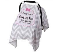 Metplus Funda de asiento de coche de muselina para bebés, funda transpirable para asiento de coche, funda ligera para portabebés para niñas y niños, apto para primavera, verano, días calurosos, clima