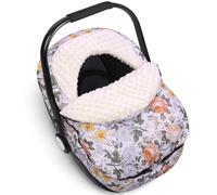 Metplus - Funda de asiento de coche para bebé, estilo manta de invierno, cubierta de asiento de coche para bebés, funda de forro polar de felpa cálida para bebés y niñas