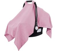 Metplus Funda de muselina para asiento de coche para bebés - Funda para cochecito de bebé para niños y niñas, transpirable y ligera, se adapta a la mayoría de cochecitos y asientos de coche de bebé