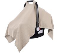Metplus Funda de muselina para asiento de coche para bebés - Funda para cochecito de bebé para niños y niñas, transpirable y ligera, se adapta a la mayoría de cochecitos y asientos de coche de bebé
