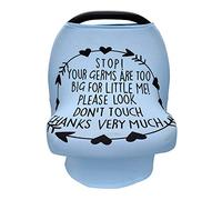 Metplus Fundas de asiento de coche para bebés, toldo multiusos para asiento de coche infantil, funda elástica para portabebés, funda de lactancia suave y transpirable para lactancia materna, regalos de ducha para niño recién nacido