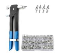 metric bolt kit, Juego de 150 remaches roscados de aluminio y acero, M3/M4/M5/M6/M8, insertos de remache de cabeza plana,for diy(Aluminum nut And Gun)