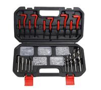 Metric Helicoil Kit, Thread Insert, 15.35x9.45x1.97 Inches Professional Set Grip, Heavy Duty Tool with Style, Repair Aid with Function, Home Accessories for Industrial Vehicle Machinery Cylinder Head