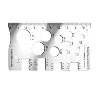 Metric Thread Gauge Measuring Tool | Screw & Bolt Thread Ruler For Construction, Workshop, Metalworking, Automotive, Woodworking, Industrial & Household Use, Precise Mechanical Tool