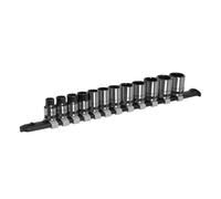 Métrico Enchufe Juego 12pc 1cmSq Drive Negro Serie Individual Hex Sealey AK7992