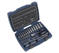 Métrico Enchufe Juego 33pc 0.6cmD 6pt Walldrive Profundo Y Estándar Sealey