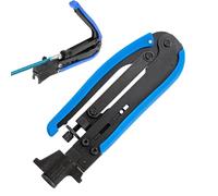 Métrico y pulgadas - Crimpadora para cables metálicos, pinza para crimpar cables, pinza de compresión multiusos de acero - Pinza para crimpar cables portátil resistente al desgaste para cripar