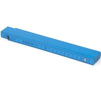 Metrie™ BL52 - Metro plegable de madera, 2 m de largo, con división dúplex, color azul claro PAN Process Blue