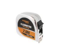 Metro 7.5 m flexometro plateado agarre cinturon 6 unidades 25mm x 7.5m