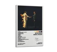 Metro Boomin - Póster de héroes y villanos con portada de álbum, pósteres estéticos limitados, pósteres musicales firmados de rapero, decoración de dormitorio, pósteres impresos, lienzo, arte de
