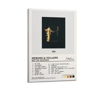 Metro BoominCanvas Pósteres estéticos para pared, pintura decorativa para decoración de pósteres, lienzo vintage para sala de estar, dormitorio, 20 x 30 cm, estilo marco