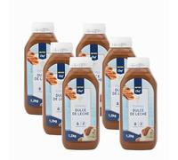 METRO Chef Dulce de Leche Topping 1,2 kg - Squeeze con Válvula Antigoteo, Sin Gluten ni Aceite de Palma, Ideal para Crepes, Gofres, Helados y Postres (6 Botes 1,200 Gramos)