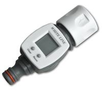 Metro Contador Agua Jardin Litros/Galon con LCD + Adaptador Conector Rapido