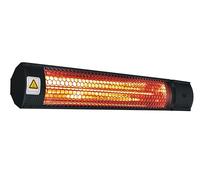 METRO Professional Calefactor eléctrico de pared, aluminio/acero, 62,3 x 10,5 x 7,2 cm, 2 niveles de potencia, ideal para exteriores 2000 W, negro