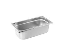 METRO Professional Cubeta GN 1/3, 100 mm, Acero Inoxidable al Cromo-níquel